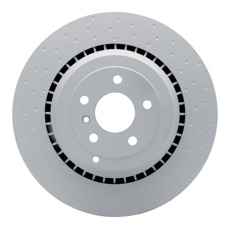 Mercedes-Benz R63 AMG Brake Rotor (1) - Rear - R1 Concepts - Hi-Carbon Alloy GEOMET Coated Rotor - Dimpled - `07-`11